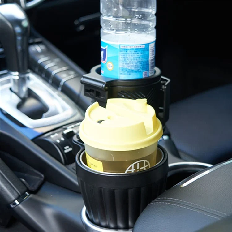 Suporte Para Copos de Rotação Do Carro ABS+Organizador de Garrafa de Aço Inoxidável Para Condução Conveniente