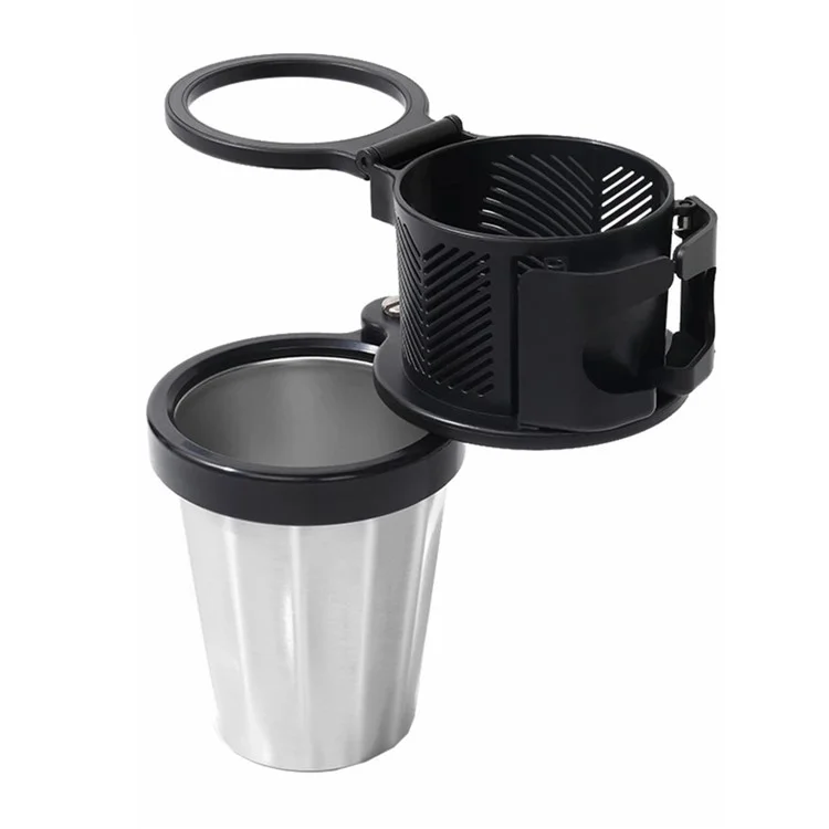 Suporte de Copo para Veículo com Rotação de 360°, Preservação de Calor 3 em 1 e Suporte Dobrável para Celular
