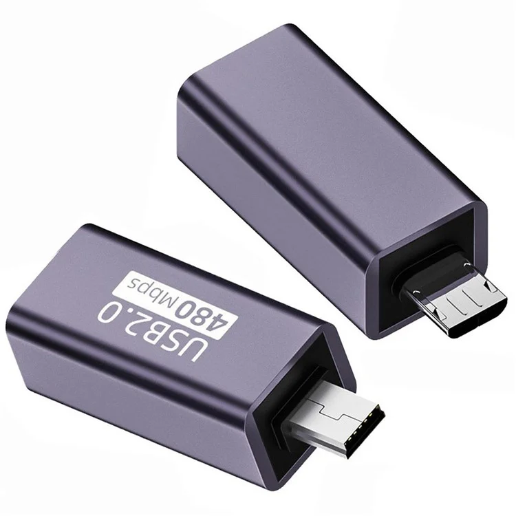 U2-010-MM 2Pcs USB 2.0 B Type Female to Mini USB & Micro Male Extension Adapter per Stampante Telefono Disco
