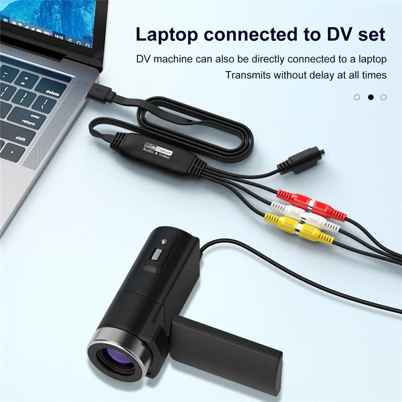 HW-1406 USB to 4 Channel RCA Converter HD Video Audio Capture Card Cable