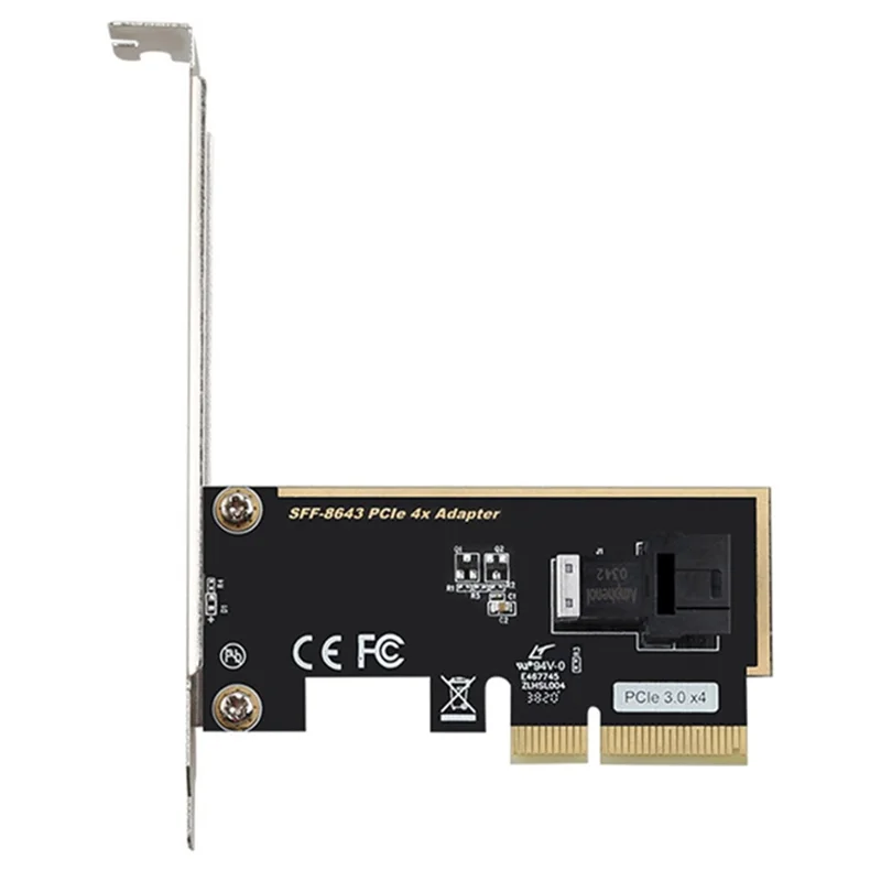 TXB123 Driver Free PICE3.0x4 U2 2.5in Nvme U.2 PCIE 3.0 to SFF8643 Adapter Card