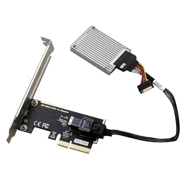 TXB123 Driver Free PICE3.0x4 U2 2.5in Nvme U.2 PCIE 3.0 to SFF8643 Adapter Card