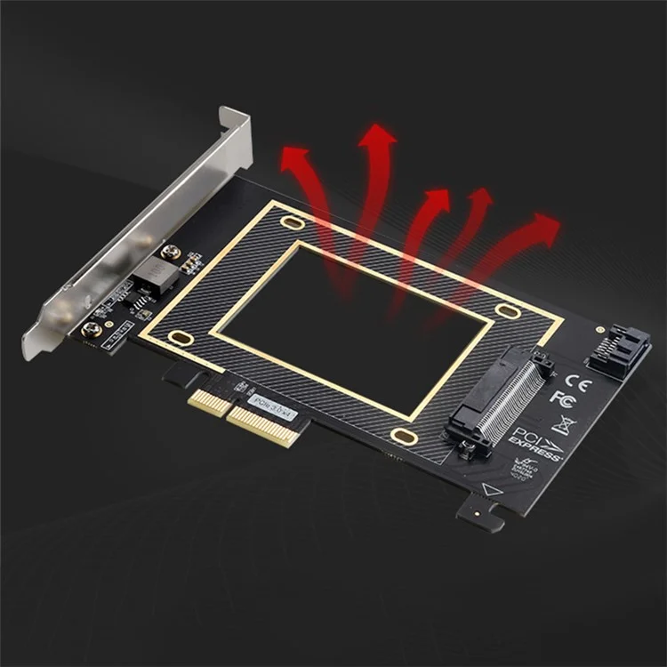 TXB124 SFF8639 SSD Solid State Drive Conversion Card PCIE X4 to U.2 Adapter Card