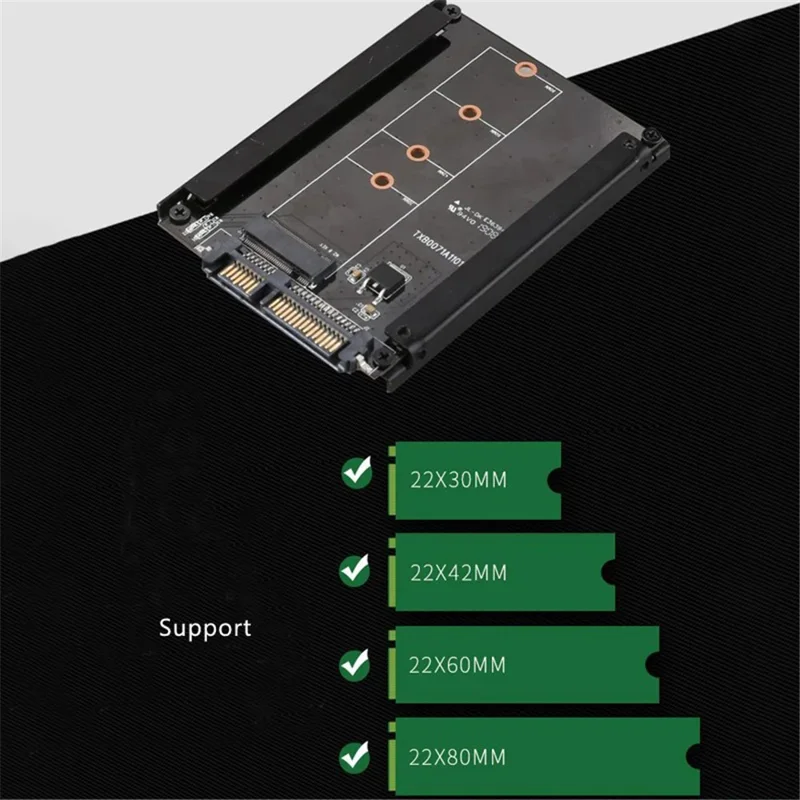 TXB007 M.2 NGFF to SATA 3.0 Adapter Card B Key 2.5-Inch SSD Converter
