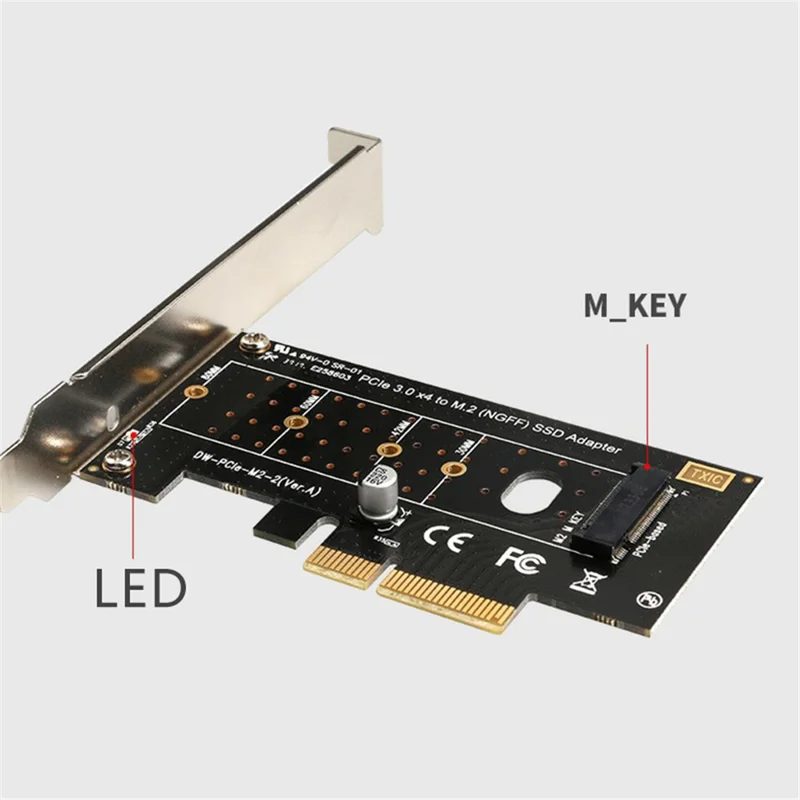 TXB043 M KEY NGFF SSD Adapter Card NVME M.2 to PIC-E 3.0 X4 High Speed Expansion Card