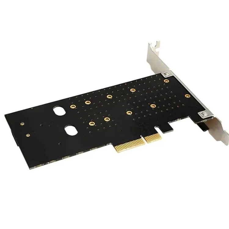 Carte d'adaptation double PCIe vers M.2 Nvme SSD NGFF Carte d'adaptation TXB044 110mm M Key + B Key