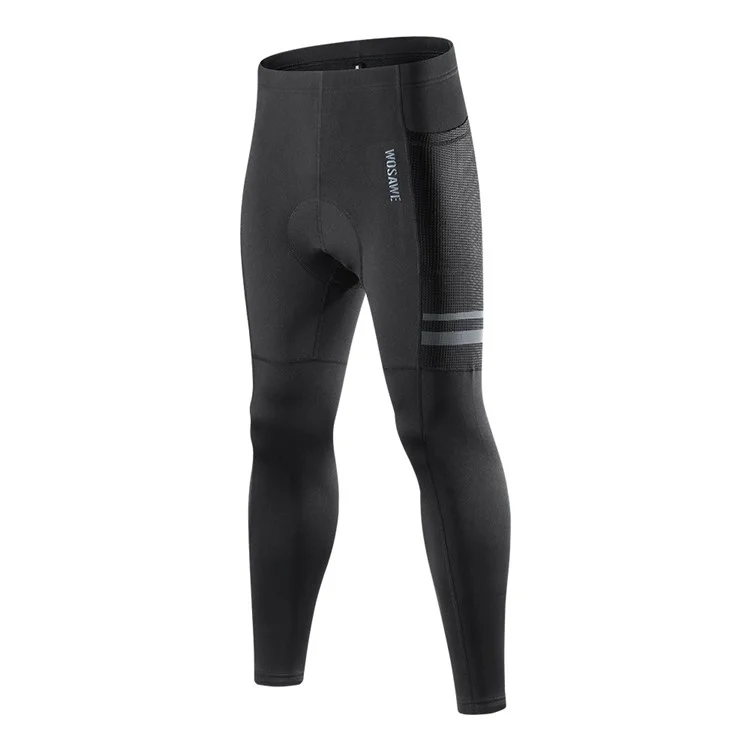 WOSAWE BH148 Men Thermal Cycling Tights Winter Bike Pants Windproof Long Trousers with 5D Gel Pad - XL (AS) / L (EU)