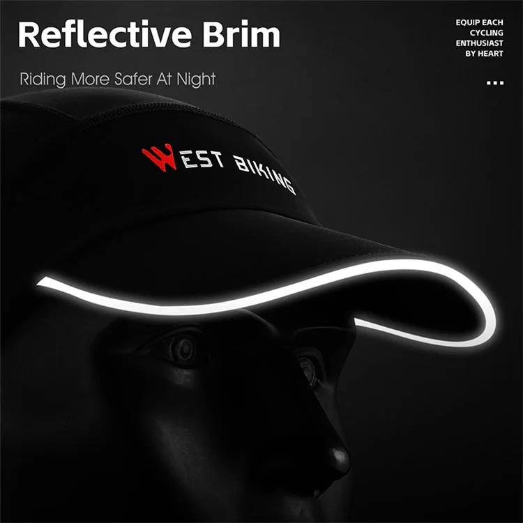 WEST BIKING YP0201426 Breathable Ice Silk Summer Hat Outdoor Cycling Helmet Liner Cap - Black