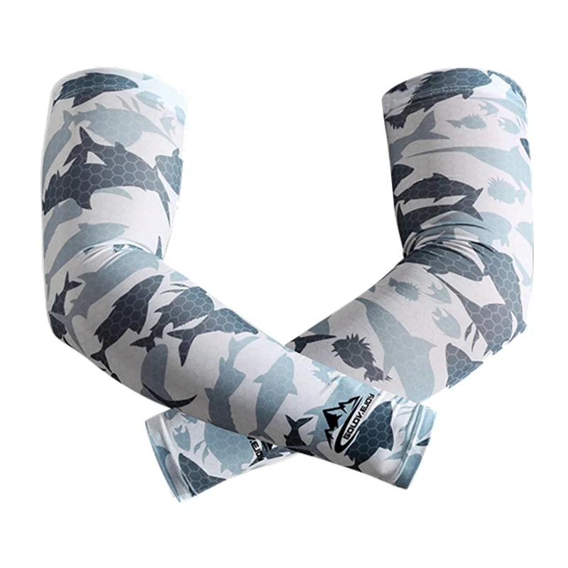 Manches de pêche d'été GOLOVEJOY HB20 Outdoor - Protection UV - Gris / L