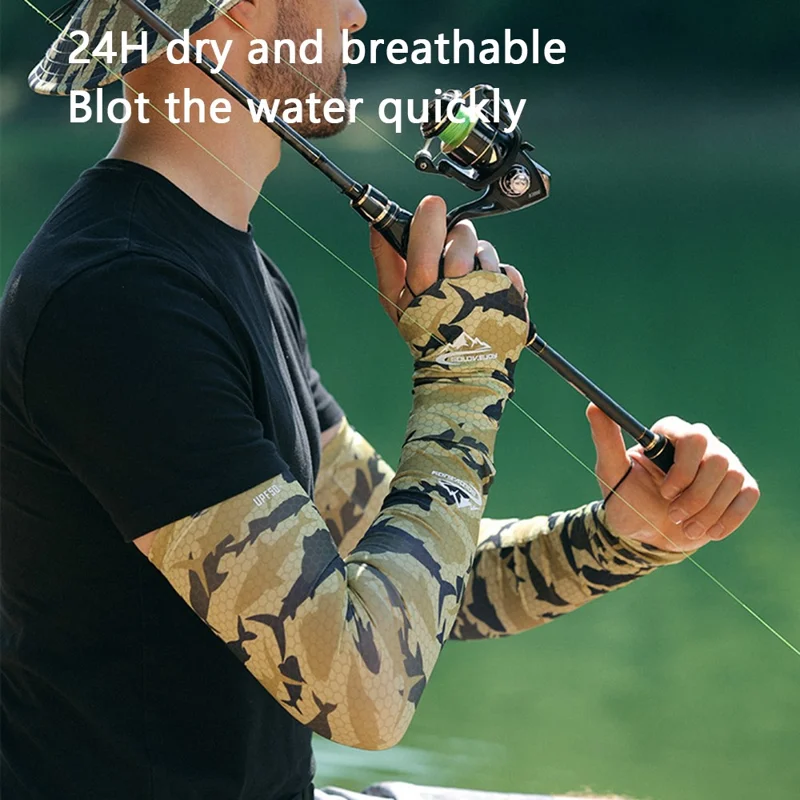 Manches de pêche d'été GOLOVEJOY HB20 Outdoor - Protection UV - Gris / L