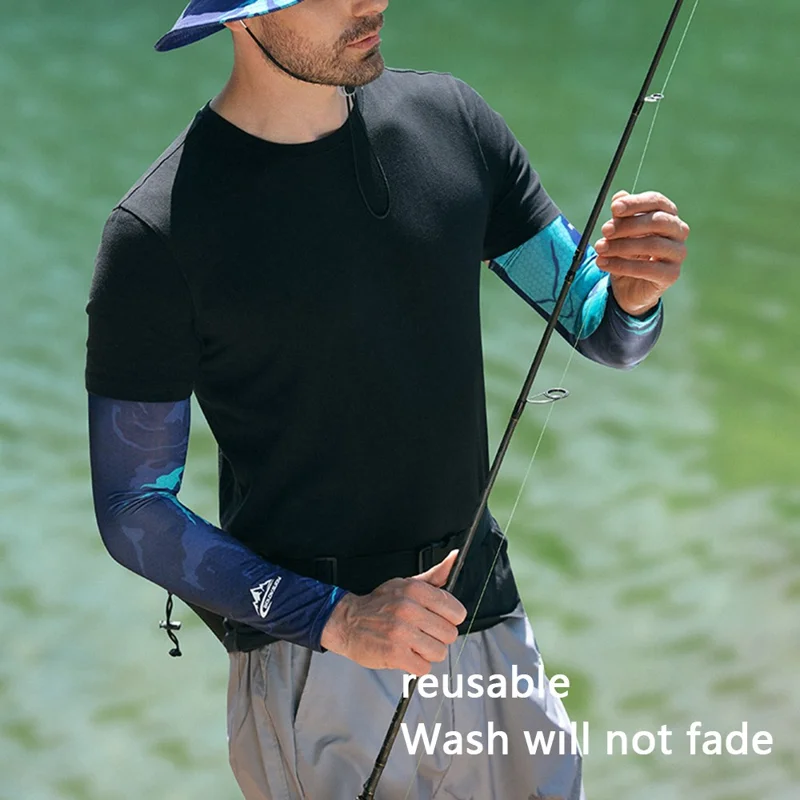 Manches de pêche d'été GOLOVEJOY HB20 Outdoor - Protection UV - Gris / L