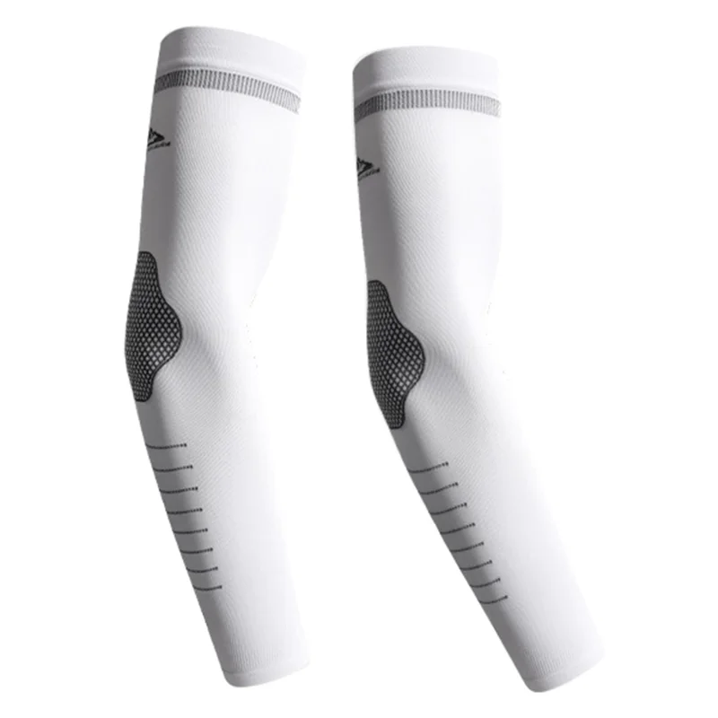 GOLOVEJOY HB39 1 Parella de mangas de refrigeración para ciclismo de verano con protección solar UV - Blanco