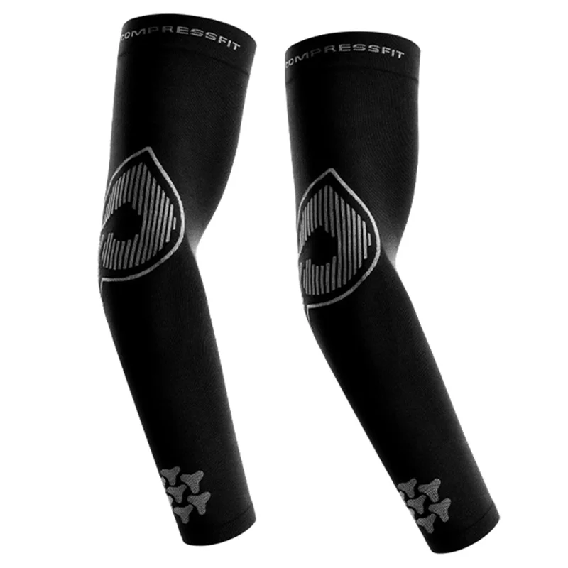 GOLOVEJOY Compressfit HB42 1 Paar Sommer-Radfahren-Kühlärmel Elastische UV-Schutzhülle für die Arme - Schwarz