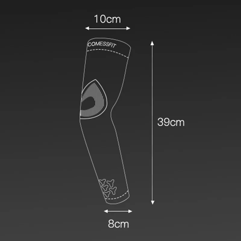 GOLOVEJOY Compressfit HB42 1 Pair Summer Cycling Cooling Sleeves Elastic Sun-proof Arm Sleeves - White