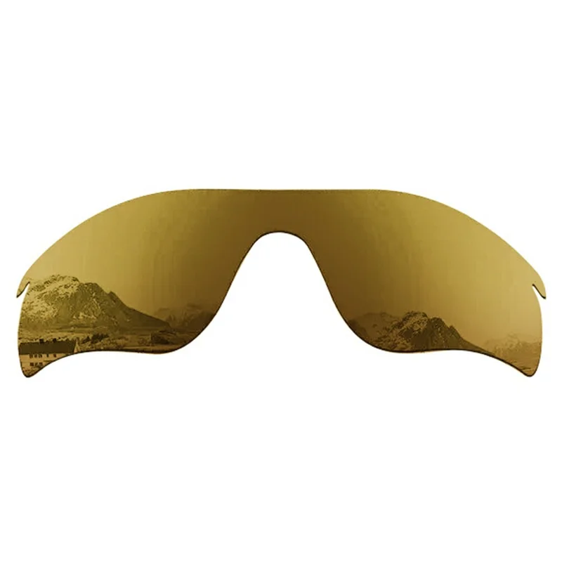 1Pair Replacement Lenses for Oakley Radar Lock Path Sunglasses Lens Part - K Gold