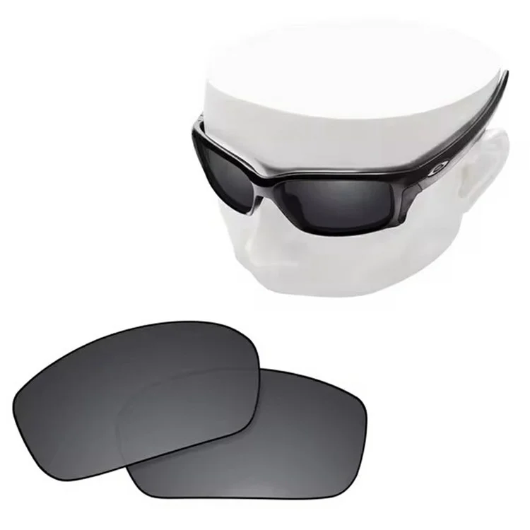 Replacement Lenses for Oakley Straightlink OO9331 61mm Sunglasses Lenses - Black