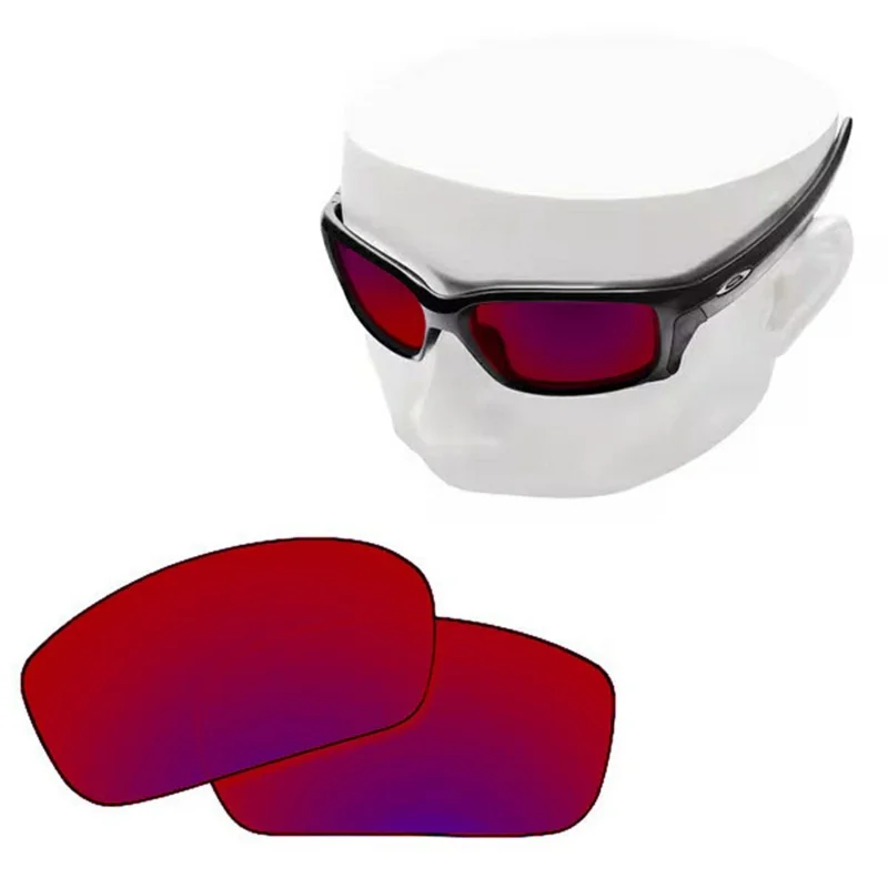 Replacement Lenses for Oakley Straightlink OO9331 61mm Sunglasses Lenses - Deep Red