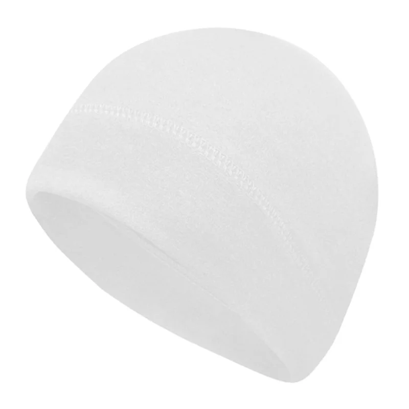 Outdoor Cycling Skiing Beanie Hat Ear Warmer Autumn Winter Windproof Helmet Liner Cap - White
