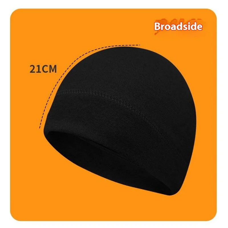 Outdoor Cycling Skiing Beanie Hat Ear Warmer Autumn Winter Windproof Helmet Liner Cap - White