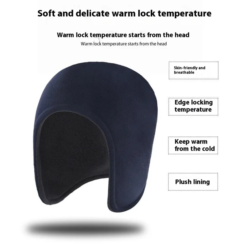 Winter Outdoor Earflap Hat Ear Protection Windproof Thicken Polar Fleece Lei Feng Cap - Orange