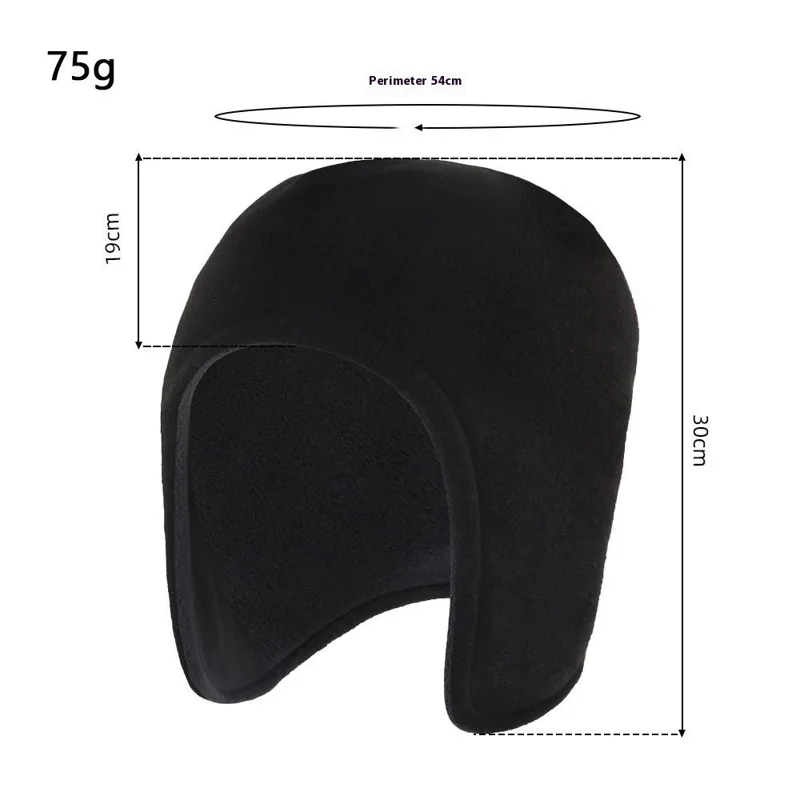 Winter Outdoor Earflap Hat Ear Protection Windproof Thicken Polar Fleece Lei Feng Cap - Brown