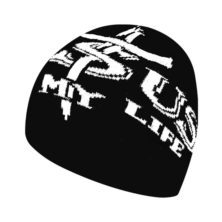 Bonnet tricoté double épaisseur unisexe, chapeau d'hiver épais et chaud pour les sports de plein air, coupe-vent - JESU-01