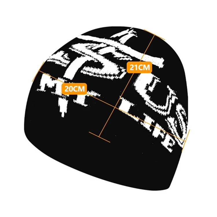 Bonnet tricoté double épaisseur unisexe, chapeau d'hiver épais et chaud pour les sports de plein air, coupe-vent - JESU-01