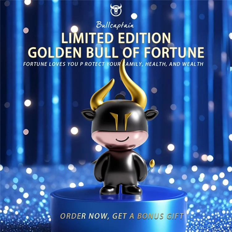 BULLCAPTAIN PD0007 120cm Gürtel aus Rindsleder der ersten Qualität für Herren mit automatischer Schnalle und Schlüsselanhänger - Gold