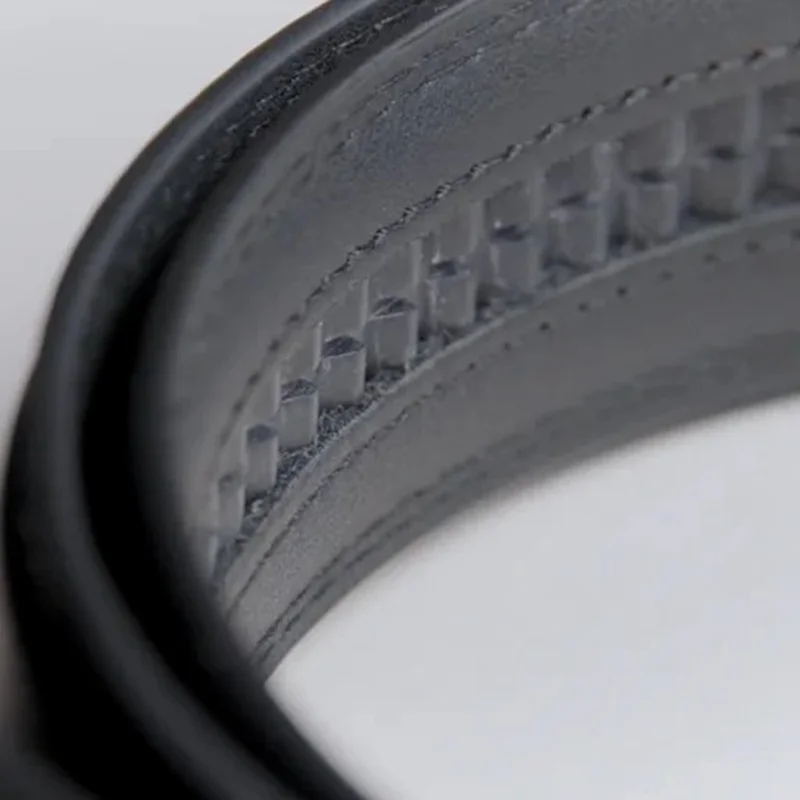 Ceinture en cuir véritable de 125 cm pour homme, style décontracté et professionnel, avec boucle en alliage