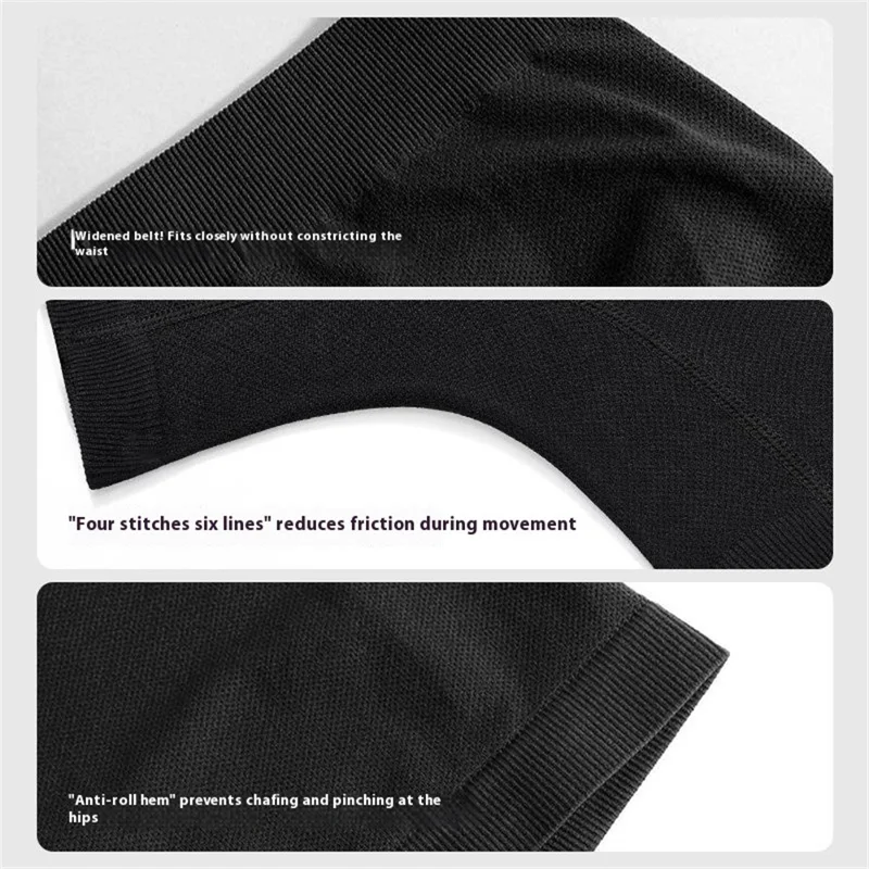 GOLOVEJOY NK05 Boxer Sportivi Uomo con Tasca 3D per Fitness e Ciclismo, Traspiranti - Nero / L