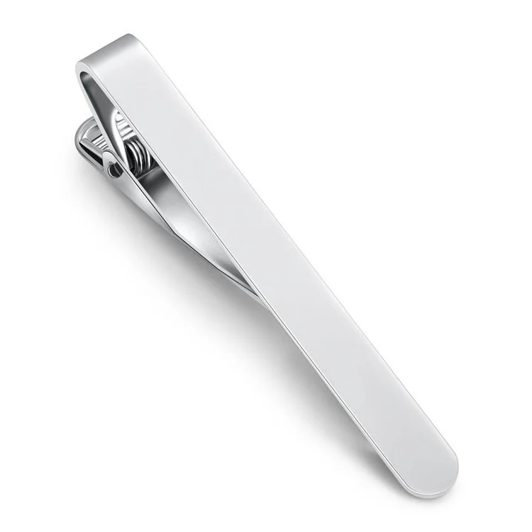 Z103 Copper Tie Clip Hombres Vestido Formal Camisa Tize Pin Corbatas Clip Ceremonia De Boda Accesorio - Z1030 Silver