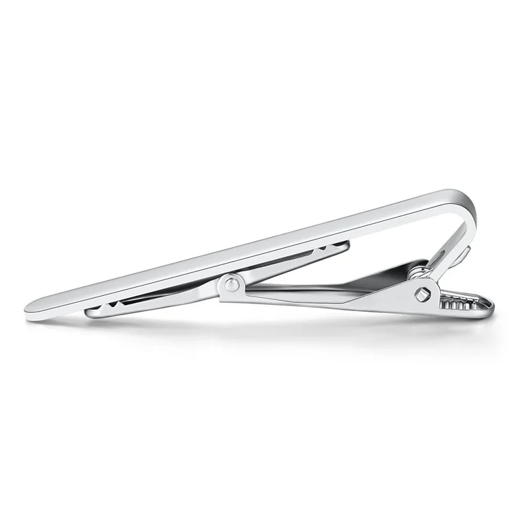 Z103 Copper Tie Clip Hombres Vestido Formal Camisa Tize Pin Corbatas Clip Ceremonia De Boda Accesorio - Z1030 Silver