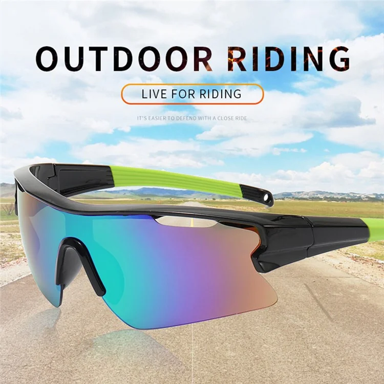 Gafas de sol ligeras para ciclismo al aire libre para mujer - Montura blanca / Película roja