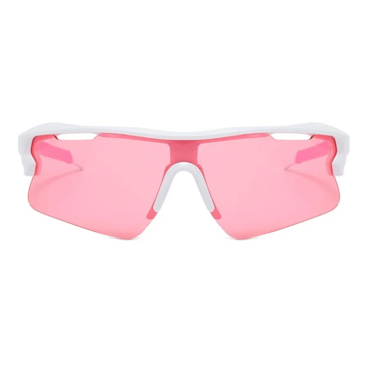 8310 Outdoor Cycling Lightweight Sunglasses for Women Sunglasses Wind-Proof Sports Glasses - White Frame / Pink