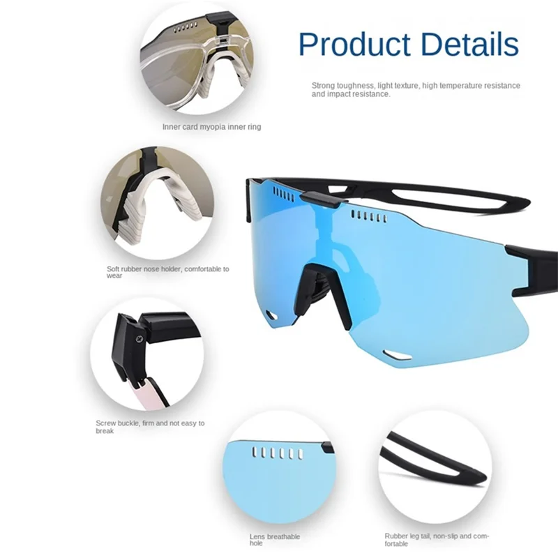 UY080 Riding Sunglasses UV400 Protection Sports Glasses Outdoor Anti-ultraviolet Bike Goggles - 06