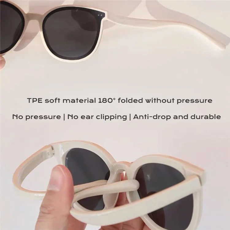 Lunettes de soleil polarisées pour enfants de 3 à 10 ans, monture souple en TPEE, verres de soleil - Vert