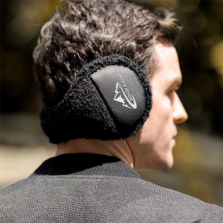 GOLOVEJOY DEZ34 Men Winter Warm Earmuff Outdoor Polyester Windproof Ear Protection Cover - Black