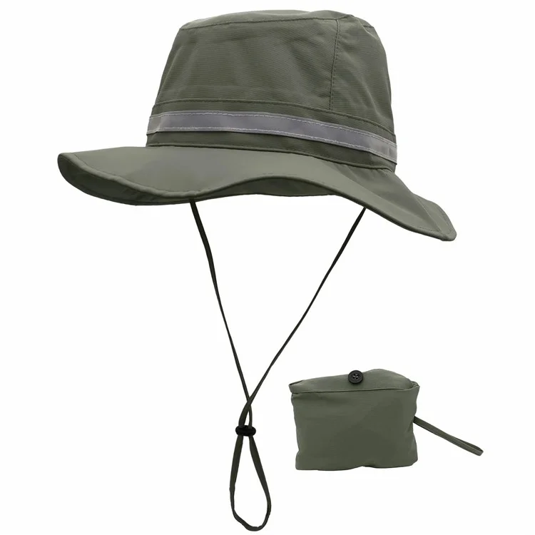 OUTFLY B2109 Waterproof Summer Fisherman Hat UV Protection Sunshade Hat Quick Drying - Army Green