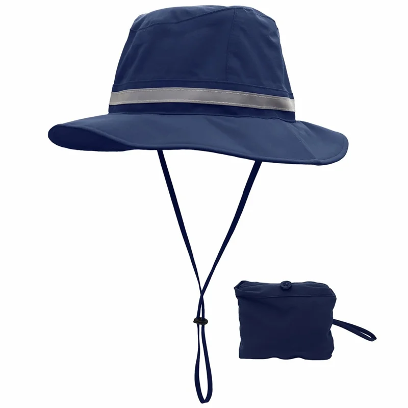 OUTFLY B2109 Wasserdichter Sommerfischer-Hut mit UV-Schutz, Sonnenschutz, schnell trocknend - Dunkelblau