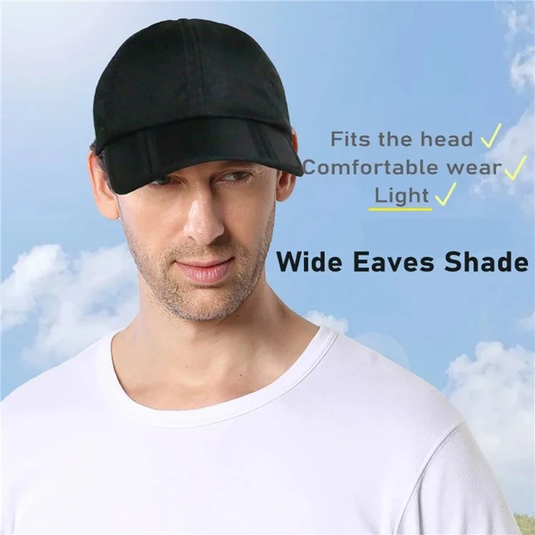 OUTFLY A13003 Summer Outdoor Sun-proof Hat Foldable Lengthen Brim Baseball Cap - Red / with Logo