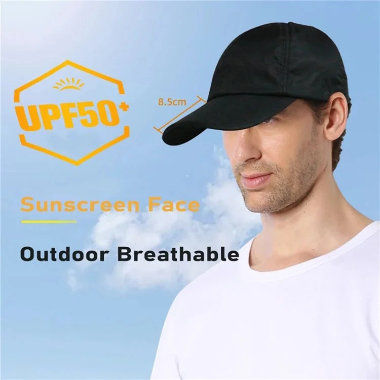OUTFLY A13003 Summer Outdoor Sun-proof Hat Foldable Lengthen Brim Baseball Cap - Red / with Logo