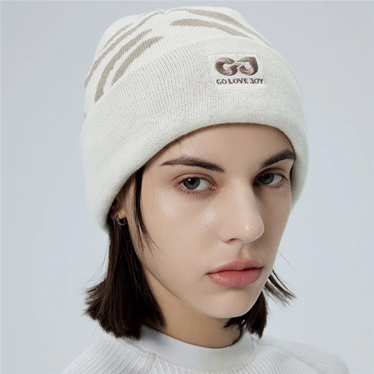 GOLOVEJOY DMZ113 Autumn Winter Ski Hat Ear Protection Beanie Cap for Skiing Cycling Hiking - Khaki