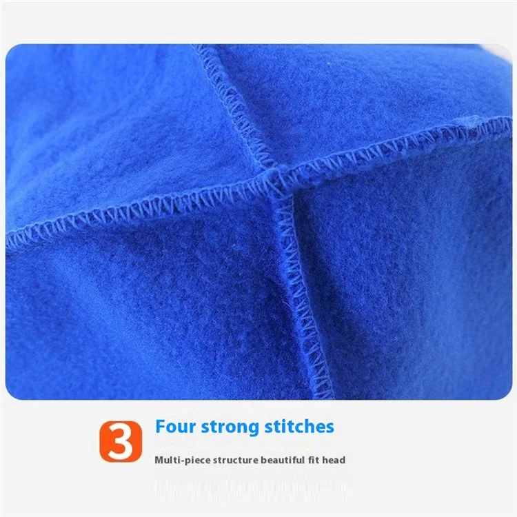 Winter Windproof Polar Fleece Beanie Hat Ear Protection Helmet Liner Cap for Motorcycle Riding - Black
