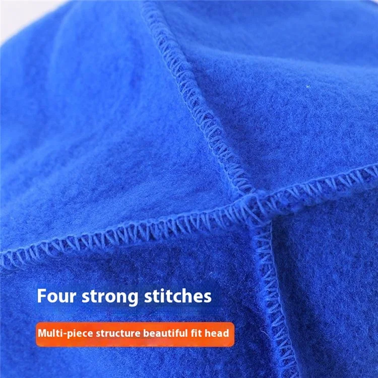 Winter Windproof Polar Fleece Beanie Hat Ear Protection Helmet Liner Cap for Motorcycle Riding - Black