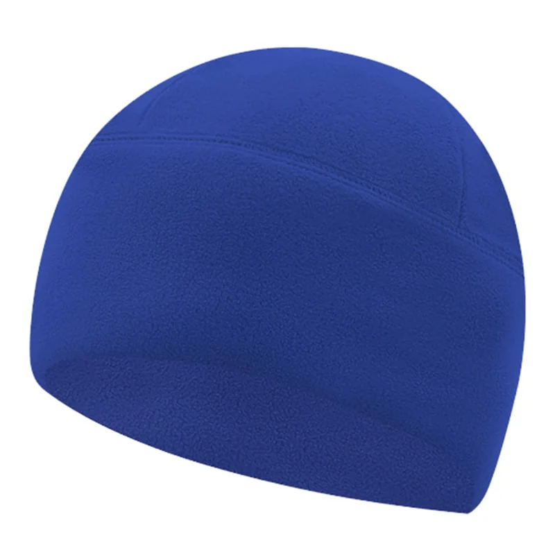 Winterfeste Winddichte Polarfleece-Beanie-Mütze mit Ohrenschutz Helmliner-Kappe für das Motorradfahren - Saphir