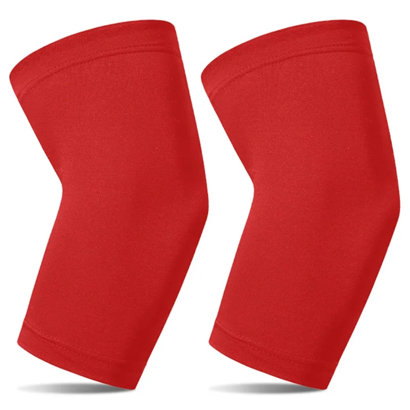 1 Pair Sports Elbow Sleeve Breathable Anti Slip UV Protection Beach Volleyball Arm Sleeve - Red