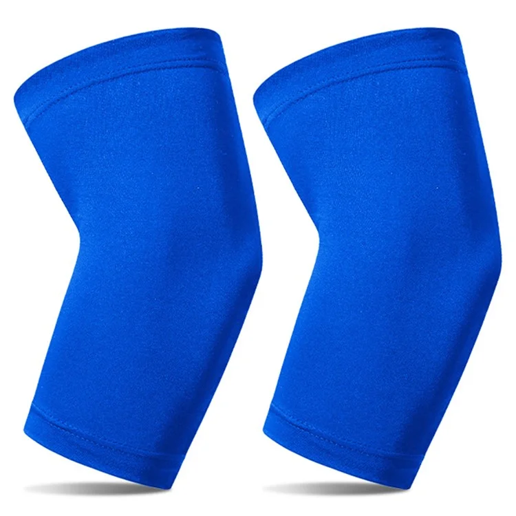 1 Paire de Manches de Coude de Sport Respirantes Anti-Dérapantes Protection UV Manches de Bras de Volleyball de Plage - Saphir