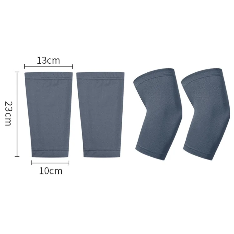 1 Paire de Manches de Coude de Sport Respirantes Anti-Dérapantes Protection UV Manches de Bras de Volleyball de Plage - Saphir