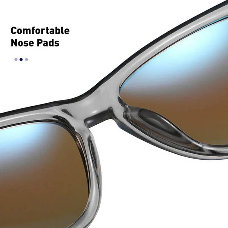 3039 Gafas de sol polarizadas de moda para hombre, diseñadas para conducir con protección UV y antirreflejo, montura cuadrada - Carey / Lente azul-verde
