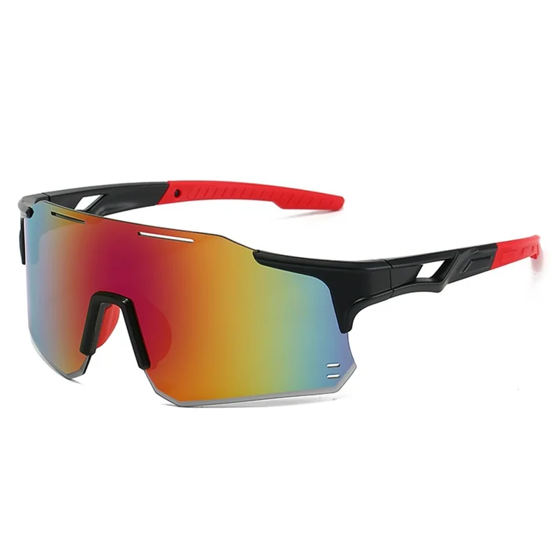 9351 Polarisierte Sonnenbrille für Männer und Frauen - Outdoor Anti-Blendung Nachtsicht Fahren Radfahren Sport Brille - Schwarz / Lila Verspiegelte Linse
